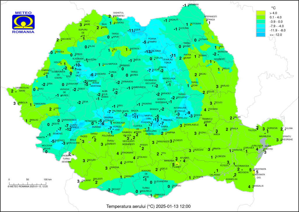 Prognoză meteo pe scurt pentru perioada 12-20 ianuarie 2025 1 temperatura orara